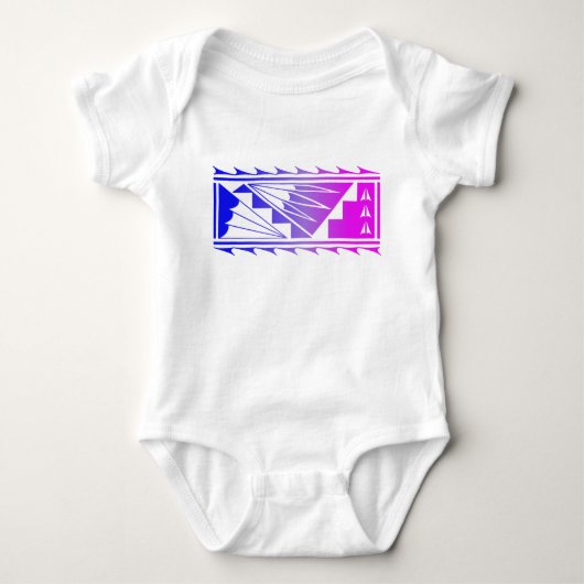Mooie Zegeningen - Blauw/Roze - Romper (Voorkant)