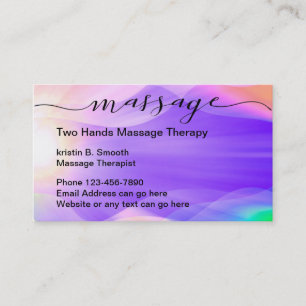 Mooie Zen-massagetherapie Visitekaartje