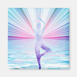 Mooie Zen Yoga Meditation Tree of Life Magneet