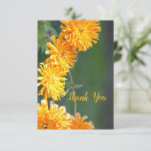Mooie Zenia Bloemen Bedankkaart (Staand voorkant)