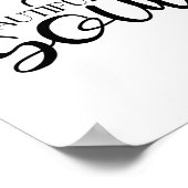 Mooie Ziel - Boho Minimalistische Motivatie  Poster (Hoek)