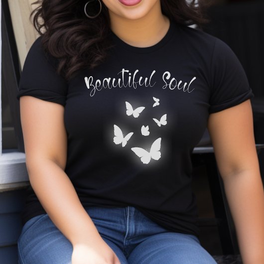 Mooie ziel vlinder vrouw's t-shirt