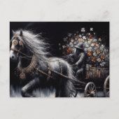 Mooie zigeuner Vanner trekken een kar van Shamrock Briefkaart (Voorkant)