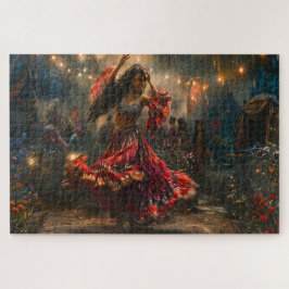 Mooie zigeunerdanseres legpuzzel