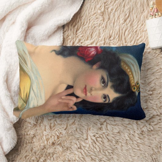 Mooie zigeunerin, zigeuner bruid voor zigeuner bru kussen (Deken)