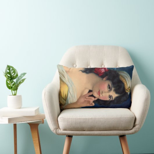 Mooie zigeunerin, zigeuner bruid voor zigeuner bru kussen (Stoel)