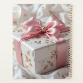 mooie zijden roze cadeau doos planner (Achterkant)