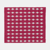 Mooie zilver en burgundy fleece deken (Voorkant (Horizontaal))