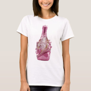 Mooie zilveren ABSTRACTE KUNST Artistiek motief T-shirt