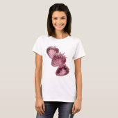 Mooie zilveren ABSTRACTE KUNST Statement Design T-shirt (Voorkant volledig)