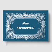 Mooie zilveren folie foto/gastenboek gastenboek (Voorkant)