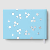 Mooie zilveren Folie gastenboek (Achterkant)