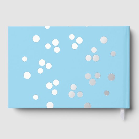 Mooie zilveren Folie gastenboek (Achterkant)