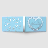 Mooie zilveren Folie gastenboek (Volledig)