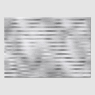 Mooie, zilveren gestreepte bruiloft tissuepapier