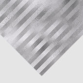 Mooie Zilveren Gestreepte Huwelijk Tissuepapier (Detail)