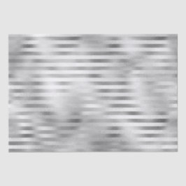 Mooie zilveren gestreepte trouw tissuepapier