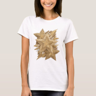 Mooie zilveren GOUDEN STERREN Stout ontwerp T-shirt