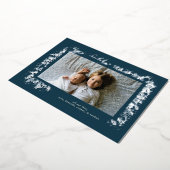 Mooie Zilveren Nostalgische Sieraden Slag Kerstfee Folie Feestdagenkaart (Gedraaid)