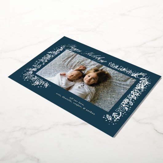 Mooie Zilveren Nostalgische Sieraden Slag Kerstfee Folie Feestdagenkaart (Gedraaid)