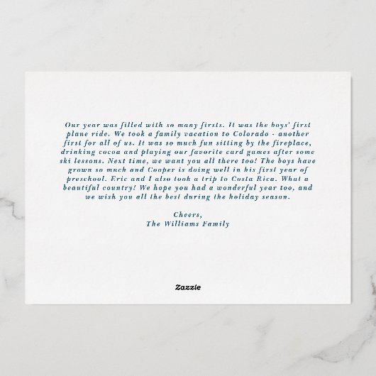 Mooie Zilveren Nostalgische Sieraden Slag Kerstfee Folie Feestdagenkaart (Achterkant)