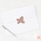Mooie Zilveren ROOS VERSTELLING Sticker Grafisch (Envelop)