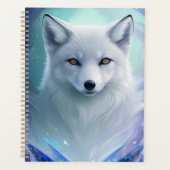 Mooie zilveren vos planner (Voorkant)