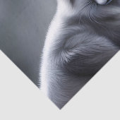 Mooie zilveren vos tissuepapier (Detail)