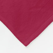 Mooie zilvergrijs en bordeauxrood fleece deken (Hoek)