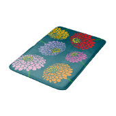Mooie Zinnia bloem aangepaste kleur badmat (Gekanteld)