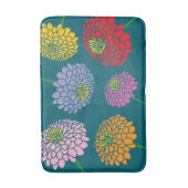 Mooie Zinnia bloem aangepaste kleur badmat (Voorkant Verticaal)