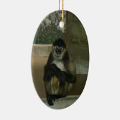 Mooie zittende aap keramisch ornament (Rechts)