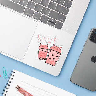 Mooie Zoete Melk Thee Vinyl Sticker