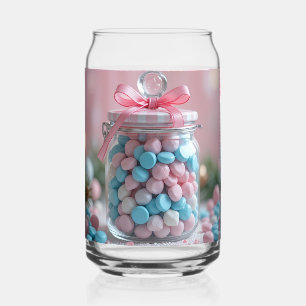 mooie zoete pot blikvorm glas