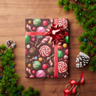 mooie zoete snoepdesign cadeaupapier