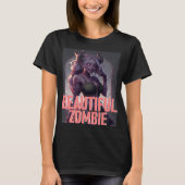 Mooie Zombie Halloween T-shirt (Voorkant)