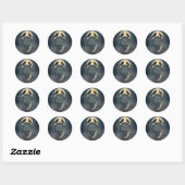 Mooie Zombie Moonlit Gothic bruiloft Stickers (Vel)
