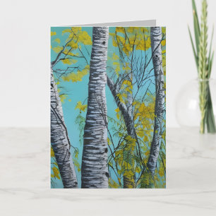 Mooie zomer Birch Bedankkaart