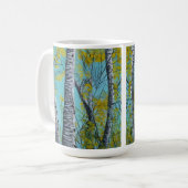 Mooie zomer Birch Koffiemok (Voorkant links)