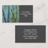 Mooie zomer Birch Visitekaartje (Voorkant / Achterkant)