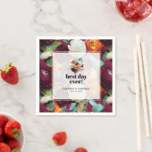 Mooie zomer bloem bruiloft servetten (Insitu)