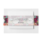 Mooie zomer bloemen bruiloft uitnodigingen wikkel (Voorkant Voorbeeld)