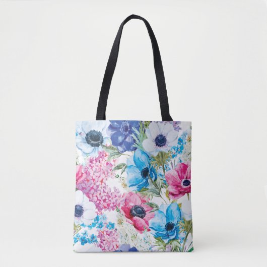 Mooie zomer bloemenpatroon | Tote bag (Voorkant)