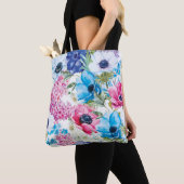 Mooie zomer bloemenpatroon | Tote bag (Dichtbij)