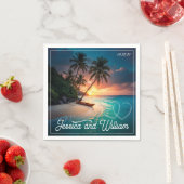 Mooie zomer bruiloft servet (Insitu)