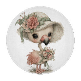 MOOIE ZOMER FLAMINGO MET BLOEMEN SNIJPLANK