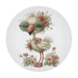 MOOIE ZOMER FLAMINGO MET BLOEMEN SNIJPLANK