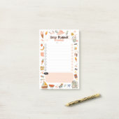 Mooie Zomer Illustratie Dagelijkse Planner Post-it® Notes (Op bureau)