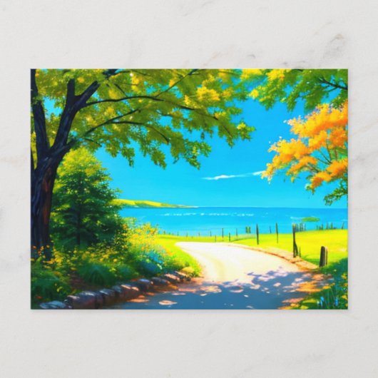 Mooie zomer Natuur kunst Briefkaart (Voorkant)