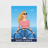 Mooie Zomer Schoonheid Kaart (Voorkant)